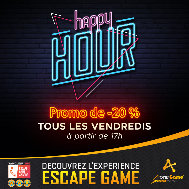 L' Happy Hour c'est tous les vendredis soirs !